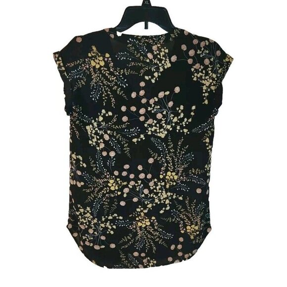 Philosophy Republic Top Size XS Cap Sleeve  Floral Print V-Neck - Picture 2 of 2